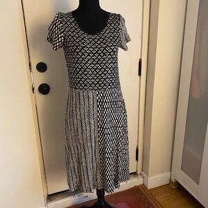 Gudrun Sjoden Black and White Patterned Dress